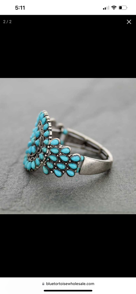 Madeline Turquoise Cuff Bracelet