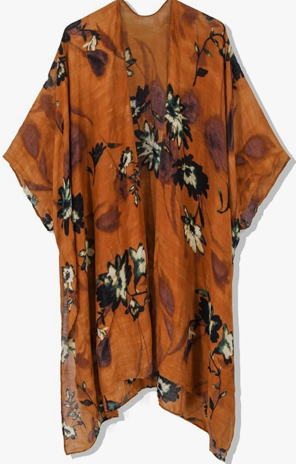 Falling For You Burnt Orange Kimono