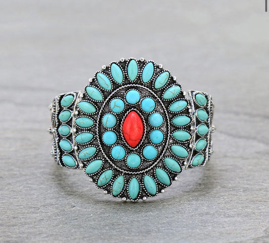 Madeline Turquoise Cuff Bracelet