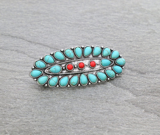 Elyse Turquoise Hair Clip