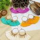 Set of 4 bright boho earrings