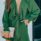 Tie Knot Puff Long Sleeve Romper