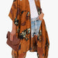 Falling For You Burnt Orange Kimono