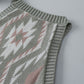 Laurel Green Western Tribal Aztec Pattern Knit Sweater Tank