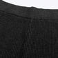 Black Knitted V Neck Sweater and Casual Pants Set