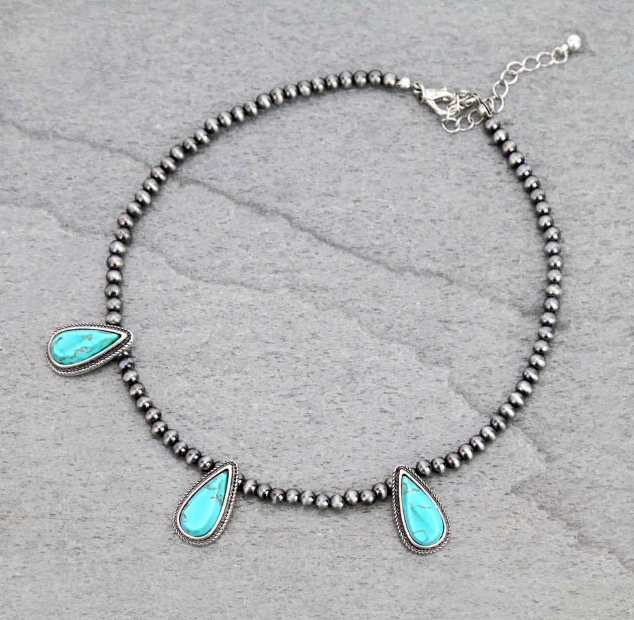 Turquoise Tear Drop Necklace