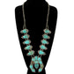 Oceans Turquoise Squash Blossom Necklace