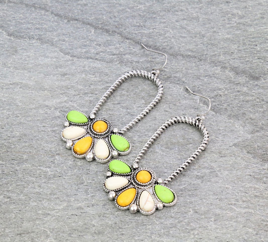 Lime Turquoise Earrings