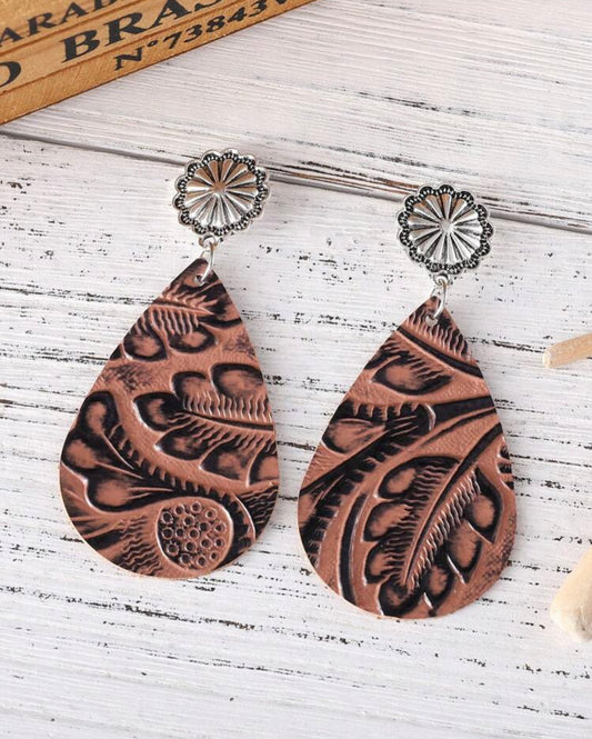 Bound By Leather Earrings