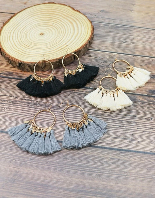 Set of 3 boho earrings