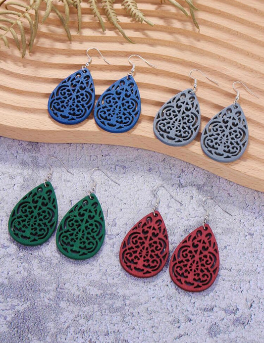 Set of 4 Warm Tone Earrings