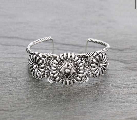 Slate Boho Cuff Bracelet