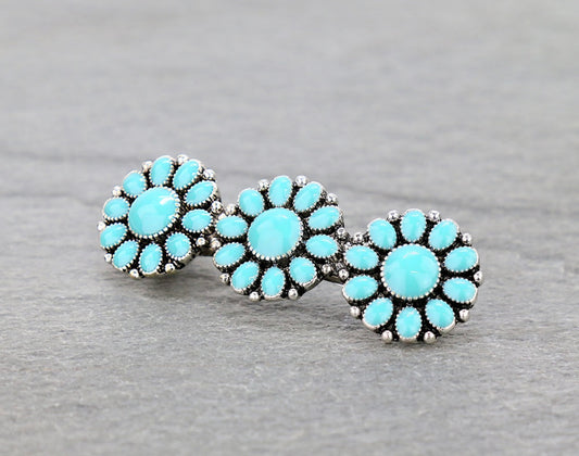 Gabriella Turquoise Hair Clip