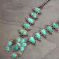 Oceans Turquoise Squash Blossom Necklace