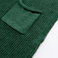 Green Knitted V Neck Sweater and Casual Pants Set