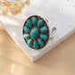 Floral Turquoise Ring