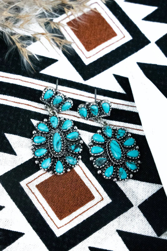 Aztec Turquoise Earrings